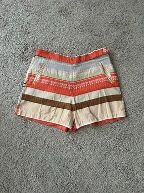 EUC Anthropologie Rare The Odell’s Stripe Shorts Small